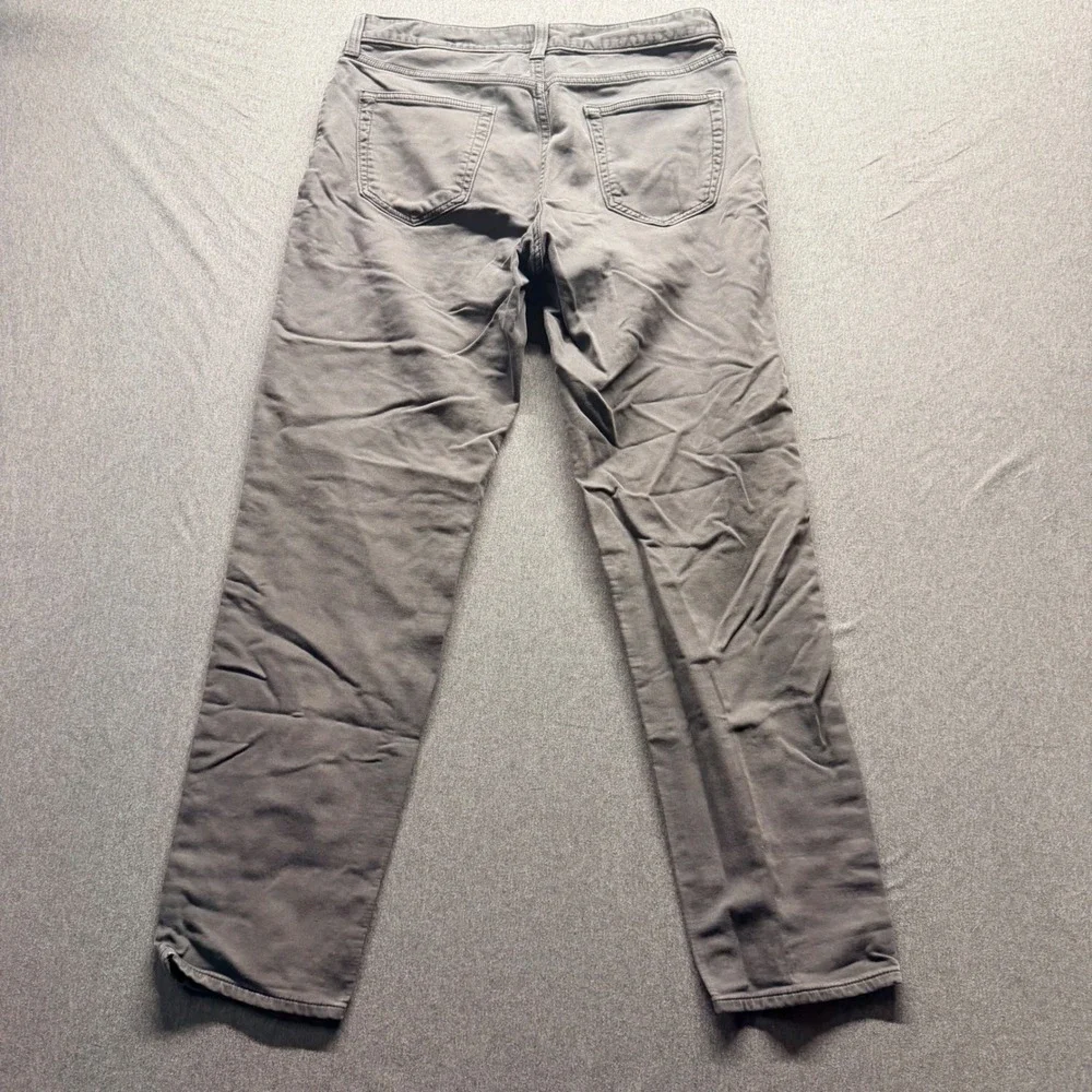Banana Republic Traveler Pants Mens 34x34 Grey Athletic Tapered Fit Stretch